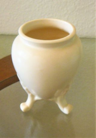 Vintage White Weller? Arts And Crafts Footed Vase