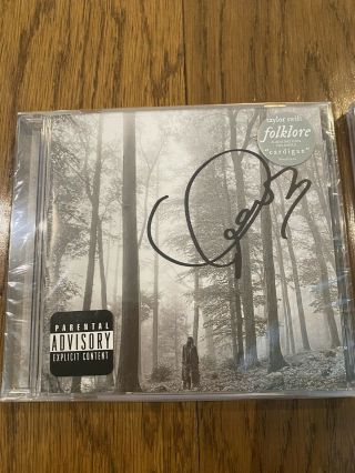 Taylor Swift Hand Signed Autographed Folklore Cd Album 2020 Authentic