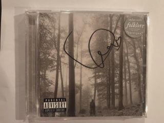Taylor Swift Hand Signed Autographed Folklore Cd Album 2020 Authentic