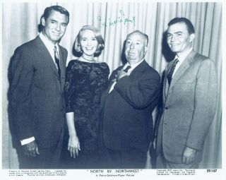 Eva Marie Saint Signed North X Northwest 8x10 W/ Cary Grant Alfred Hitchcock