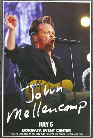 John Cougar Mellencamp Autographed Poster 2014