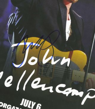 John Cougar Mellencamp Autographed poster 2014 2