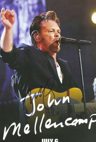 John Cougar Mellencamp Autographed poster 2014 3