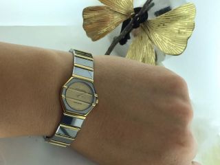 Vintage 18k Gold &tungsten Baume & Mercier - Avant Garde Ladies Wristwatch