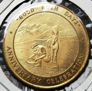 1966 Auburn California Souvenir Coin - Gold Rush Days - Anniversary Celebration