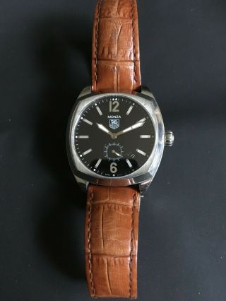 Tag Heuer Monza Wr2110 Men’s Automatic Brown Leather Watch