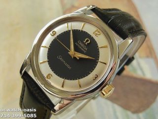 1955 Vintage Omega Seamaster Automatic,  Stunning 2 Tone Dial,  Serviced &warranty