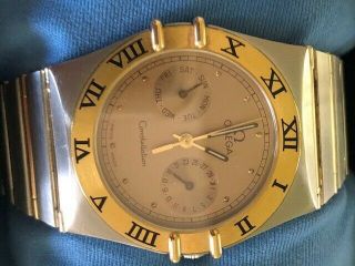 Omega Constellation Chronometer Day Date 18K Gold Mens/Unisex Quartz Watch 6