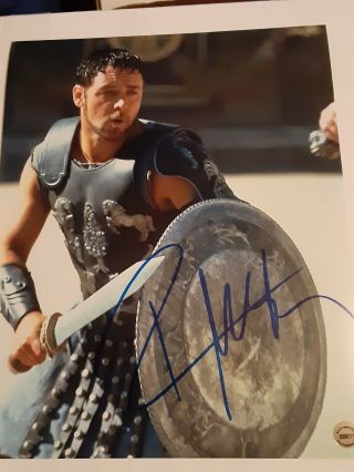 Russell Crowe The Gladiator Autograph 8x10 W/coa