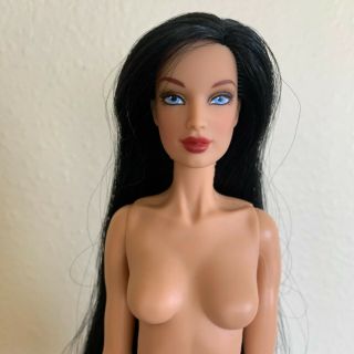 Jakks Pacific Fashion Model Doll Black Hair Nude Posable 2