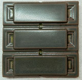 Frank Lloyd Wright Storer Triplet Square Block Tile 6 " X 6 " Motawi Tile