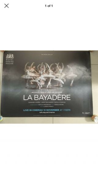 Royal Opera House La Bayadere Uk Quad Movie Poster