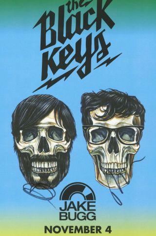 The Black Keys autographed gig poster Dan Auerbach,  Patrick Carney 3