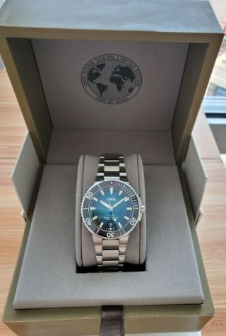 Oris Aquis Ocean Limited Edition 39.  5mm Full Box And Papers