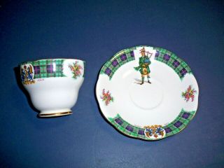 Royal Standard England Bonnie Scotland Leslie Clan Cup And Saucer