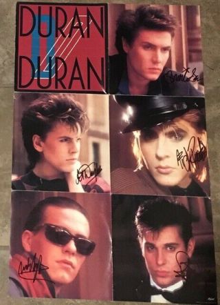 Signed Vinyl 7 " Reflex W/ Poster Duran Duran Rio Notorious Big Thing Liberty Cd