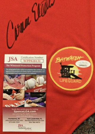 JSA Certified Authentic Signed Carmen Electra Baywatch Autographed Swimsuit 3