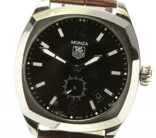 Tag Heuer Monza Wr2110 Small Seconds Black Dial Automatic Men 