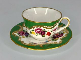 Royal Worcester Miniature Cup & Saucer - Marchioness Of Huntley 1993
