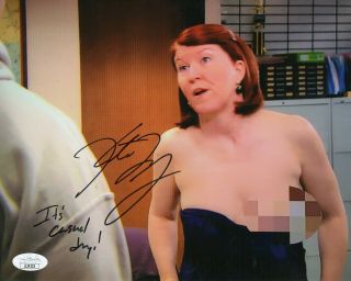 Kate Flanery Autograph Signed 8x10 Photo - The Office " Meredith " (jsa)