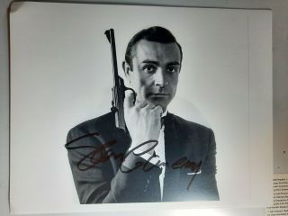 Sean Connery " James Bond 007 " Authentic Autograph 8 X 10 Photo