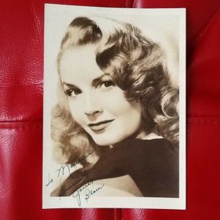 Janet Blair Signed 5x7 Double Weighted Photo 40s Movie Actress Singer Broadway