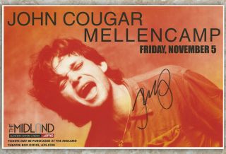 John Cougar Mellencamp Autographed Concert Poster