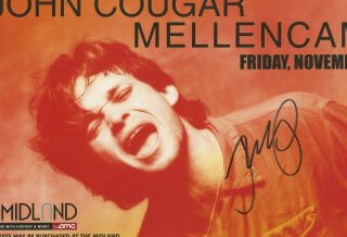 John Cougar Mellencamp autographed concert poster 3