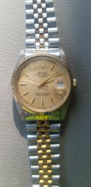 Mens Rolex Oyster Perpetual Datejust 36mm Wrist Watch