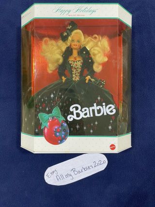 Vintage Happy Holidays Barbie 1991 (mattel 1871)