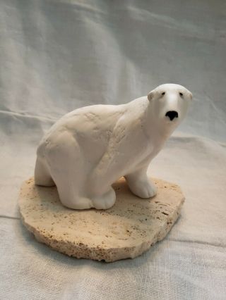Maigon Daga Art Pottery Polar Bear Mid Century Modern Mcm Sculpture Design Large