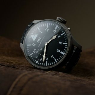 Iwc Personalized Project Military Style,  Grey Vintage Schaffhausen Retro Mechanic