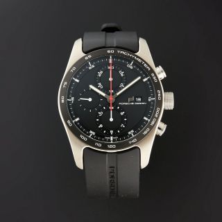 Porsche Design Chronograph Automatic Rubber Strap Watch 6010.  1090.  01052 2
