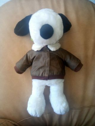 The Peanuts Movie Musical Snoopy Build - A - Bear Workshop Plush 16 " Red Baron Read