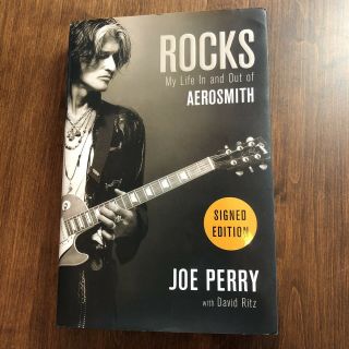 Aerosmith Joe Perry Signed Autograph Book Rocks My Life In And Out G1