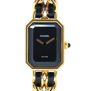 Chanel Premiere S H0001 Vintage Quartz Black Dial Ladies Watch 90110900