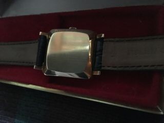 Vintage 1968 Solid 14k Gold Omega Automatic Dress Watch in GWO W/Box 18k buckle 3