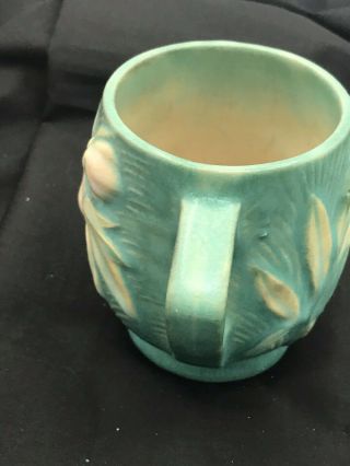 Roseville Pottery Vintage 2 - 3 1/2 Mug
