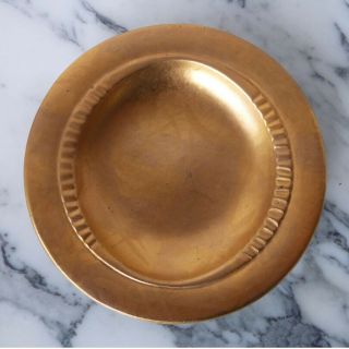 Sascha Brastoff Modernist Gold Leaf Art Pottery Footed Bowl Mid - Century No Resrv