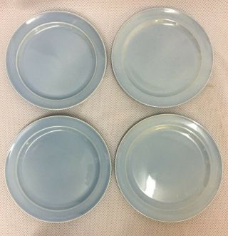 Set Of 4 Vintage Luray Pastels 9.  25 " Blue Dinner Plate Taylor Smith & Taylor