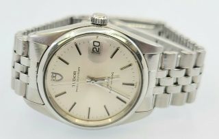 Authentic Rolex Tudor Prince Oyster Date Stainless Steel Automatic Watch
