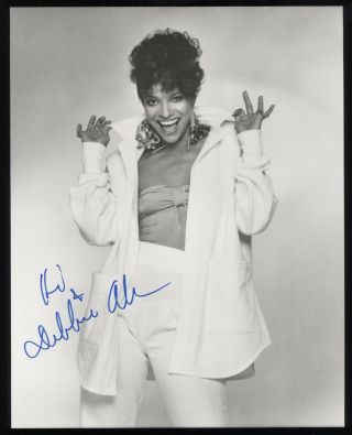 Debbie Allen Signed 8x10 Photo Autographed Signature Grey 