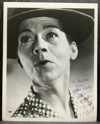 Ellen Corby Autograph Hand Signed Photo W/ Inscription Actress The Waltons