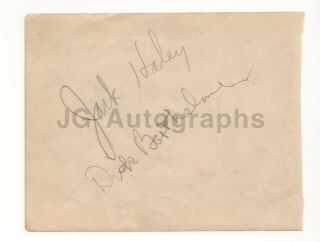 Jack Haley,  Dick Barthelmess And Ruby Keeler - Authentic Autographs