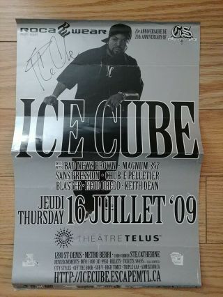 Ice Cube Autograph On Poster (2009)