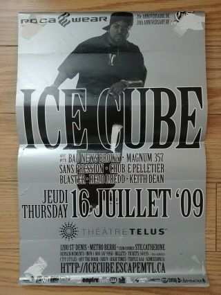 Ice Cube Autograph On Poster (2009) 2