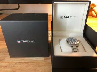 TAG Heuer Men ' s Aquaracer Calibre 5 Automatic 41mm luxury timepiece w 4
