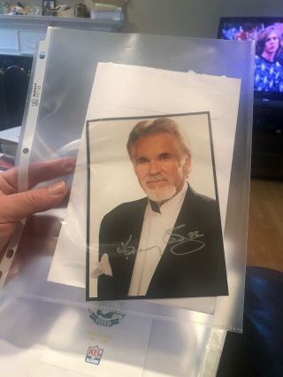 Kenny Rogers,  Actor,  Singer ‘we Are The World’ Signed Photo With Proof M