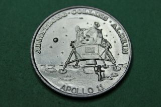 1969 - Token - Medal - Apollo Ii - Armstrong - Collins - Aldrin