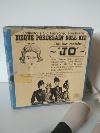 Bisque Porcelain Doll Kit " Jo " Shackman
